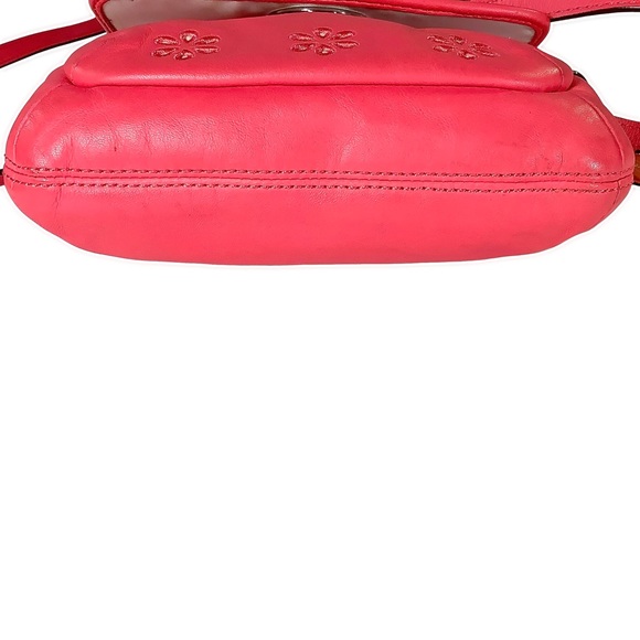 π2xHPπCOACH Pink Leather Eyelet Mini Crossbodyπ - Picture 6 of 8
